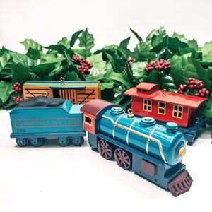 VTG 1992 Hallmark Keepsake Skyline Locomotive Collection Die Cast Train Full Set